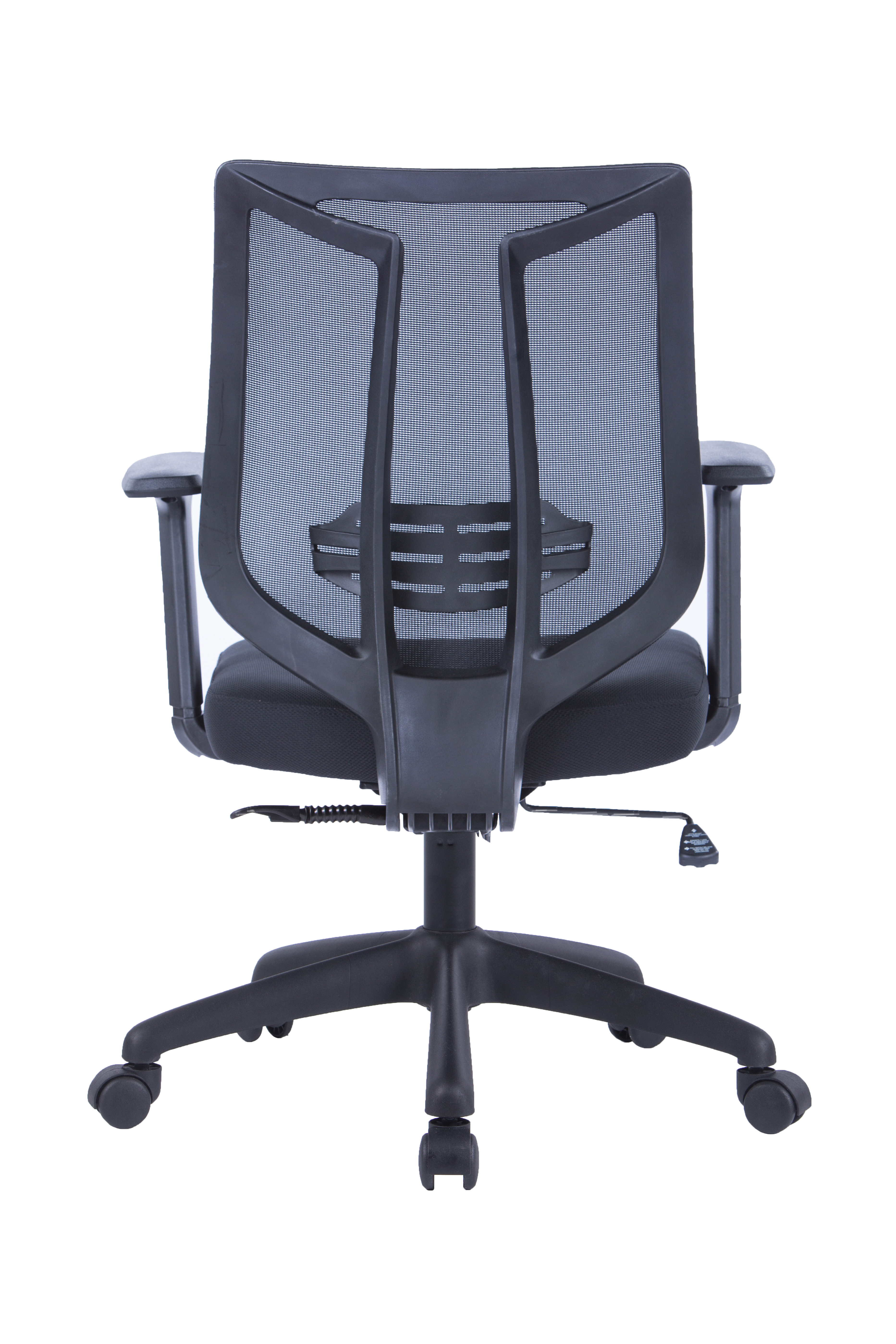 Bürosessel, Mesh-Rücken, Verstellbare Armlehnen, Gelenkrolle, Kastenfuß-Sessel