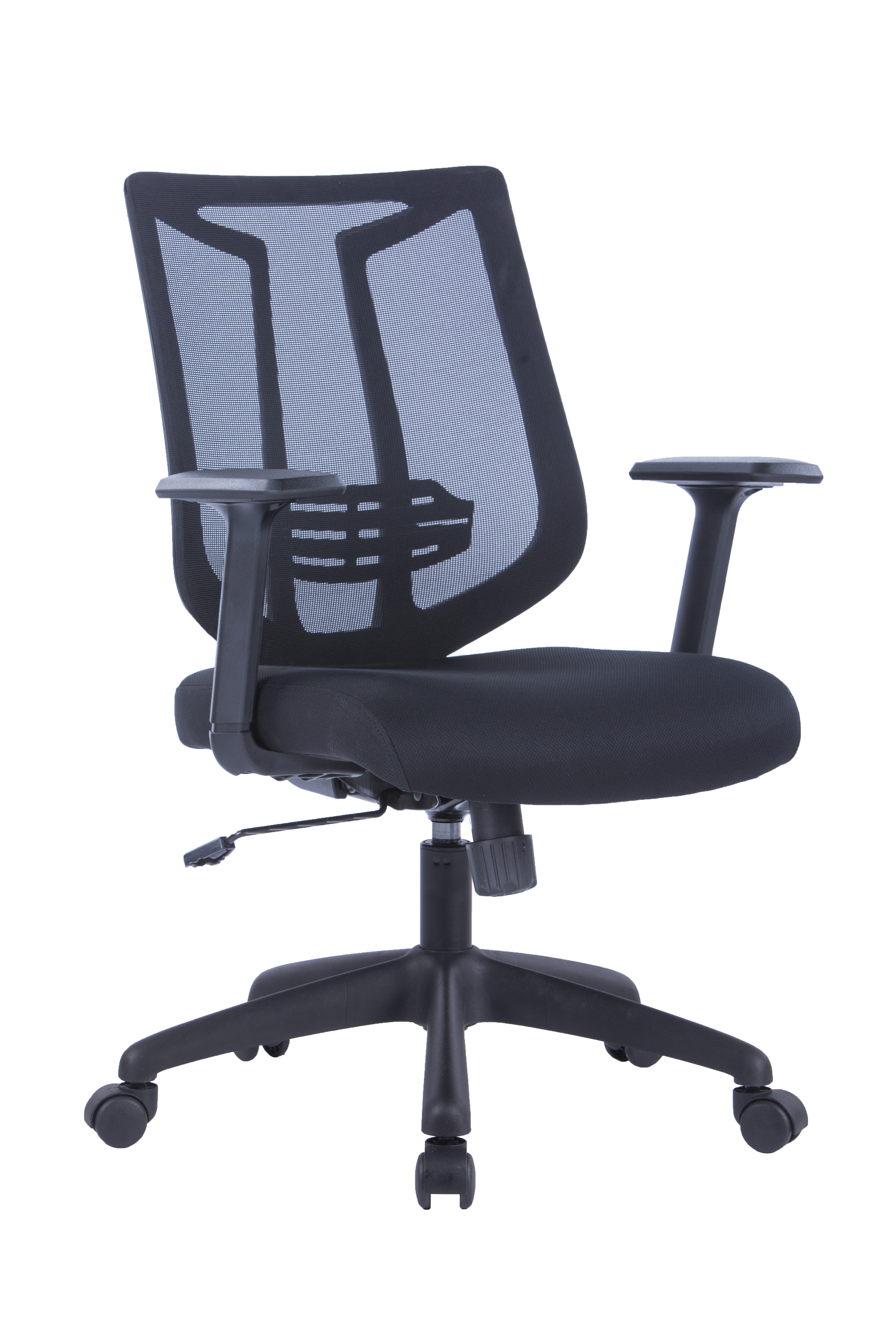 Bürostuhl, Sitzkissen, Mesh-Rücken, Verstellbare Armlehnen, Fünf-Speichen-Schuhe