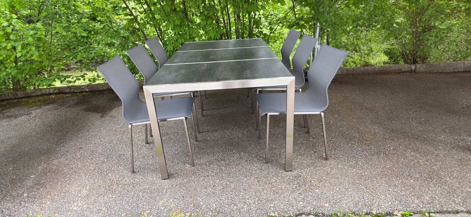 Tischset, Garten, Metall, Sitzgruppe, Stühle