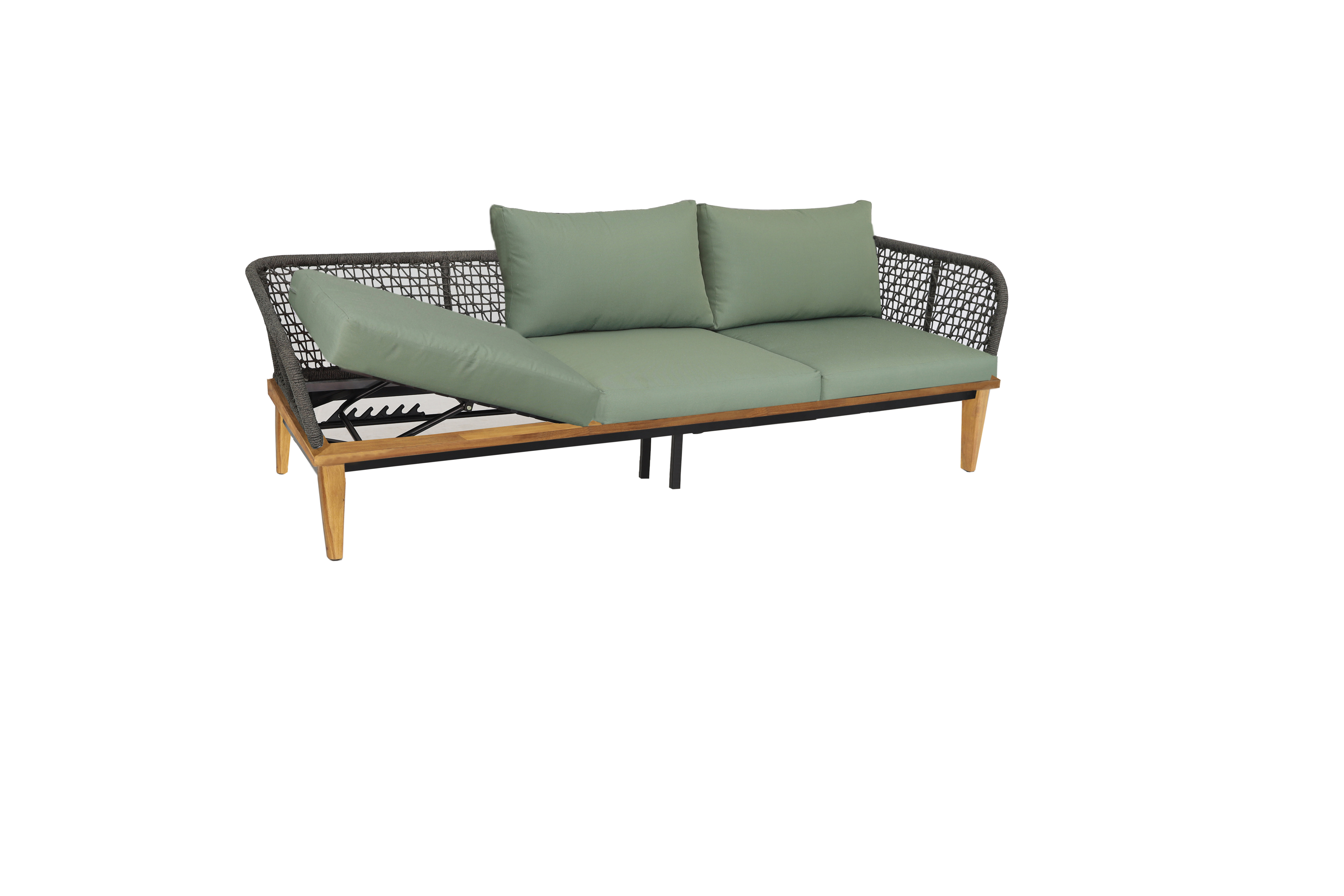 Gartensofa 3er Locarno, AL hoch, Akazie FSC Vietnam, teak...